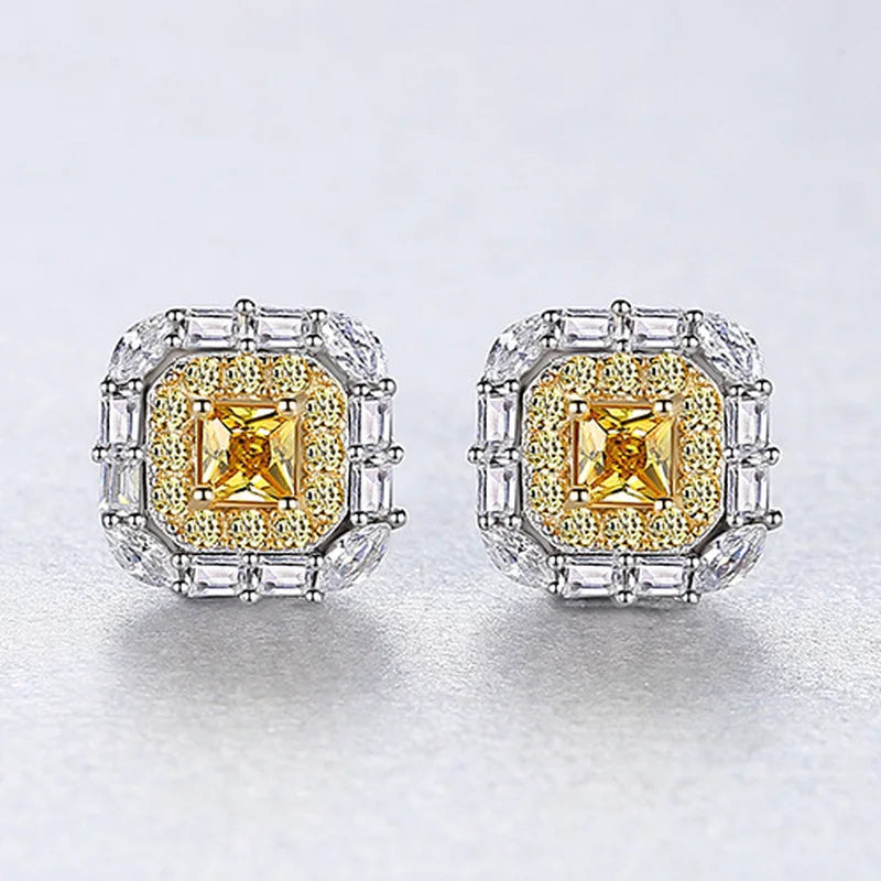 Gemstone Earrings Ear Stud