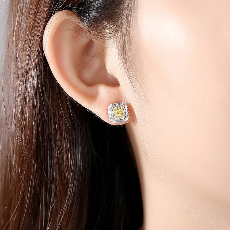 Gemstone Earrings Ear Stud