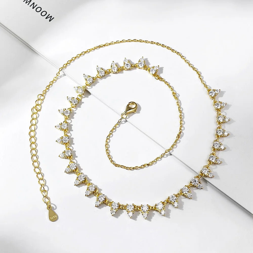 Tennis Necklace 18inch Chain