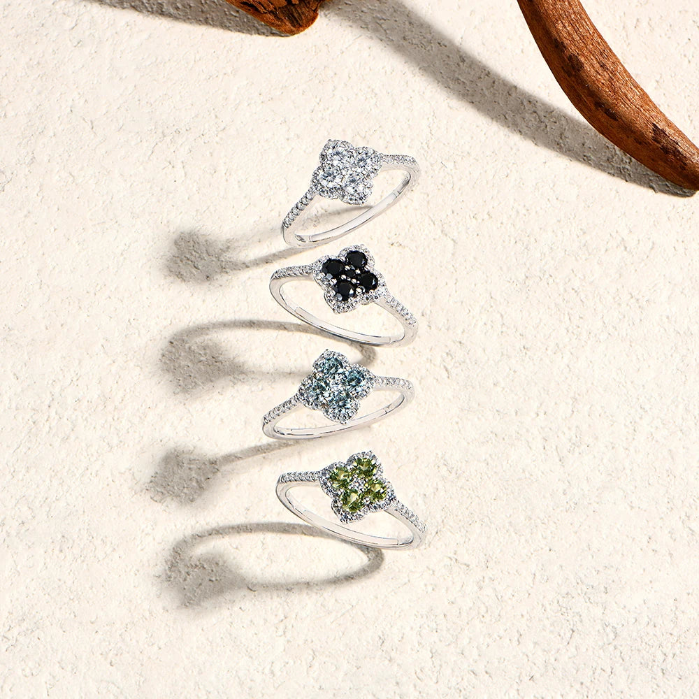 Classic Moissanite Rings for Women D Color VVS1 Real 925 Sterling Silver