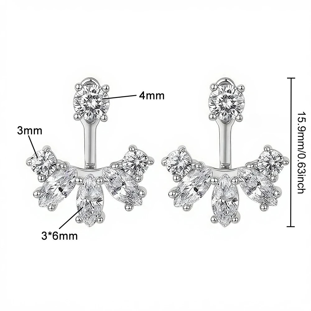 Drop Earrings Detachable Ear cuff