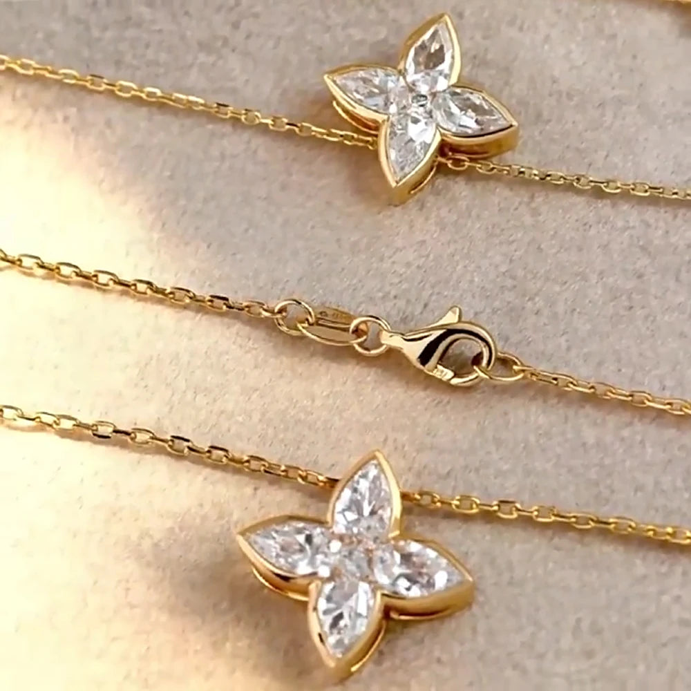 Pendant Necklaces Fashion Flower Pear