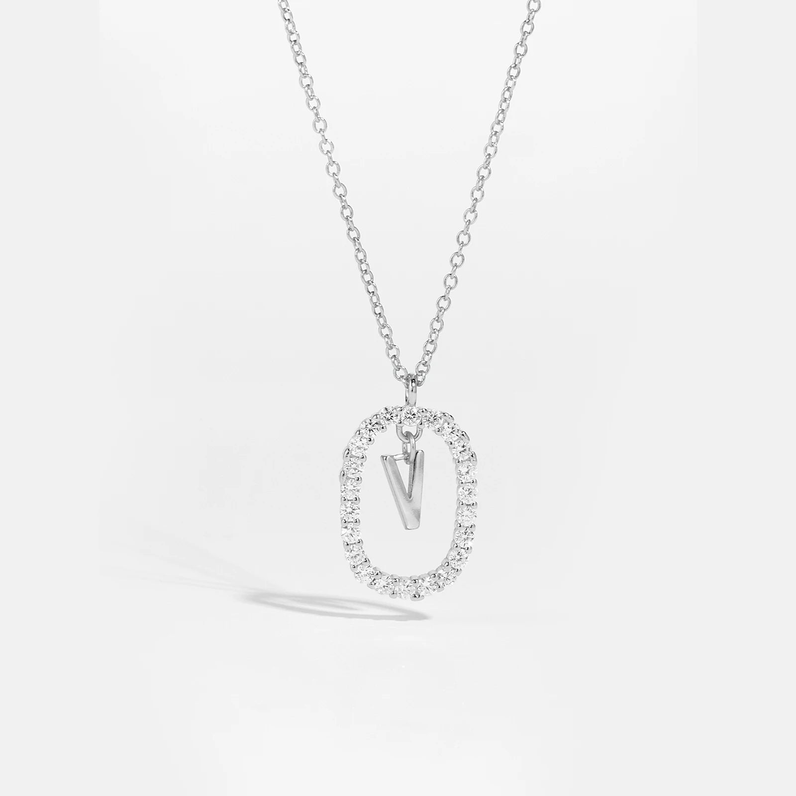 Silver Gold Initial Letters Pendant Alphabet Necklace