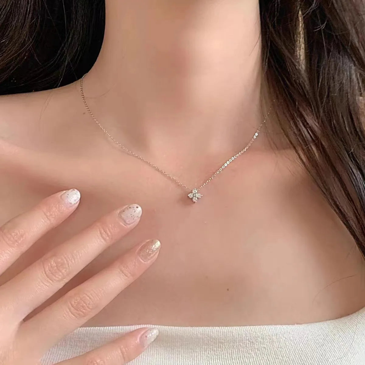 Four Leaf Necklace - S925 Sterling Silver