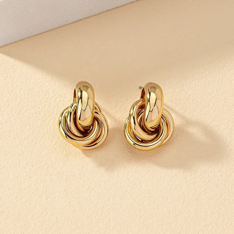 Knotted Hoop Stud