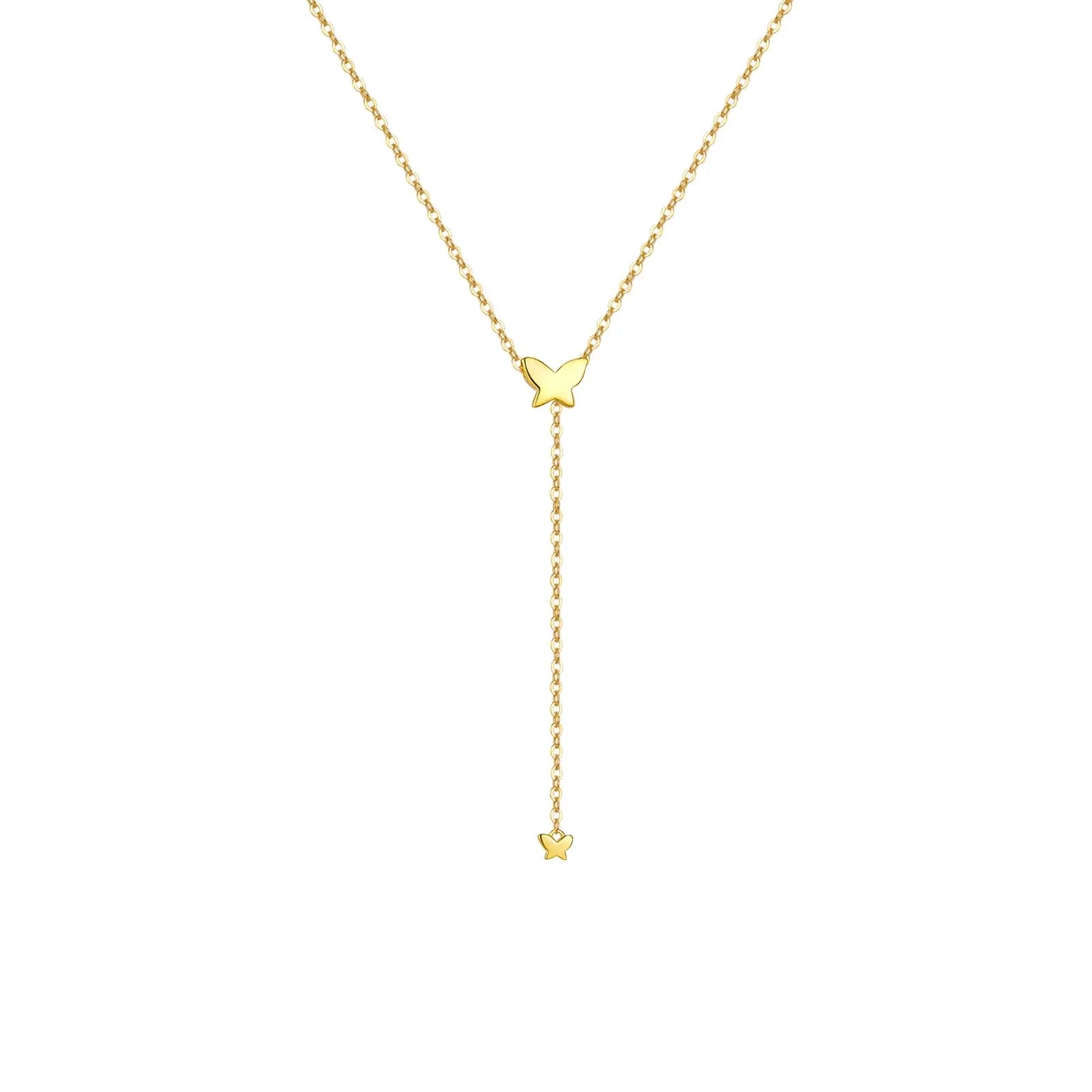 Adjustable Long Chain Pendant Charm Necklace Choker