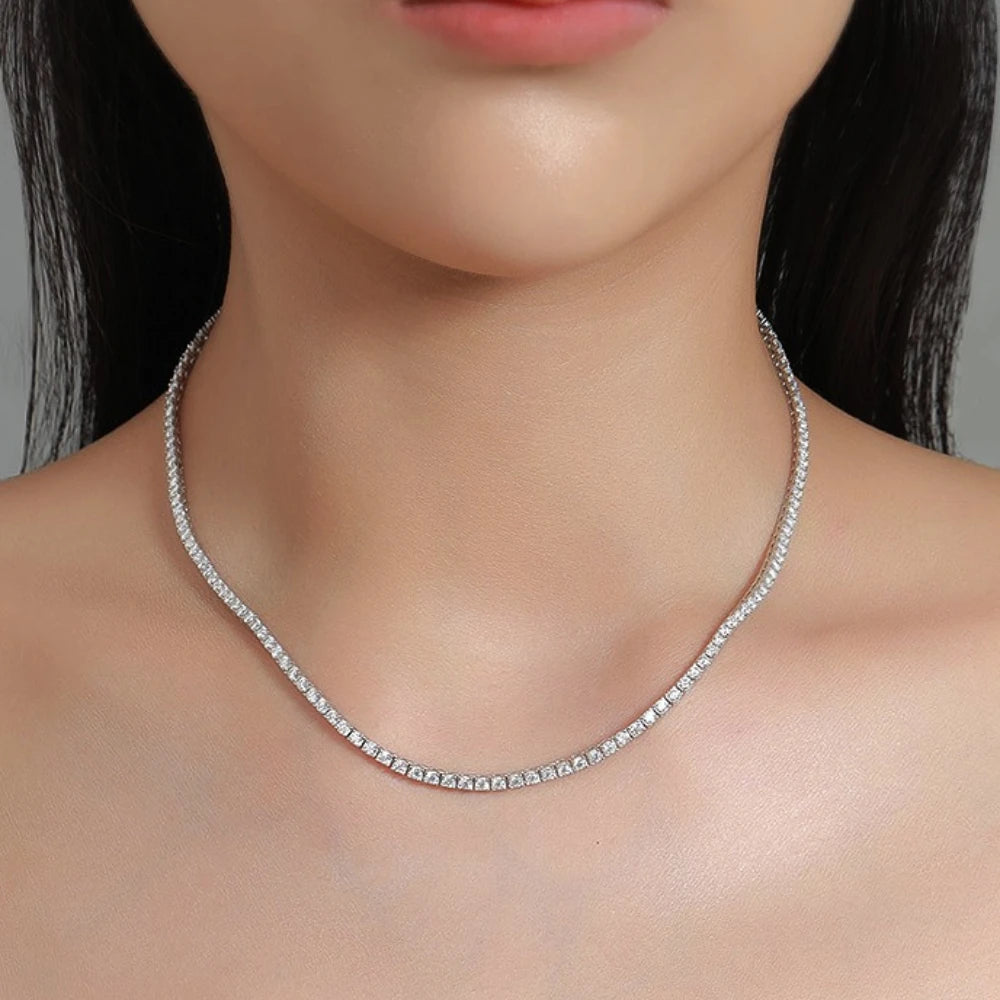 Moissanite Tennis Necklace