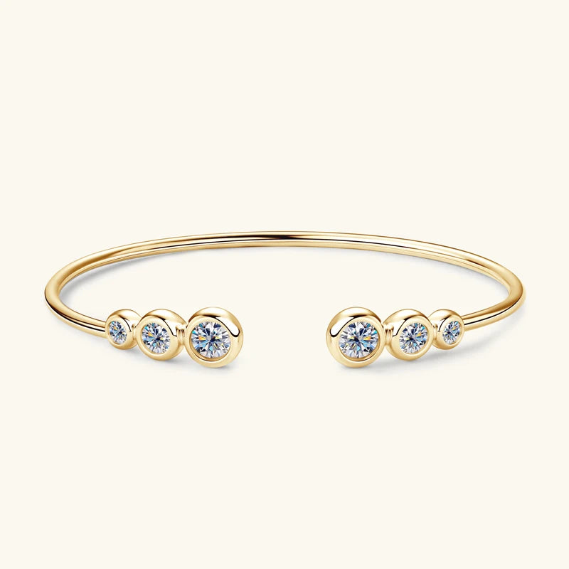 Moissanite Bangle Opening Cuffs