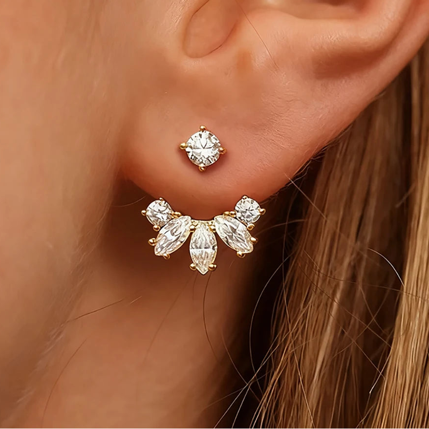 Drop Earrings Detachable Ear cuff