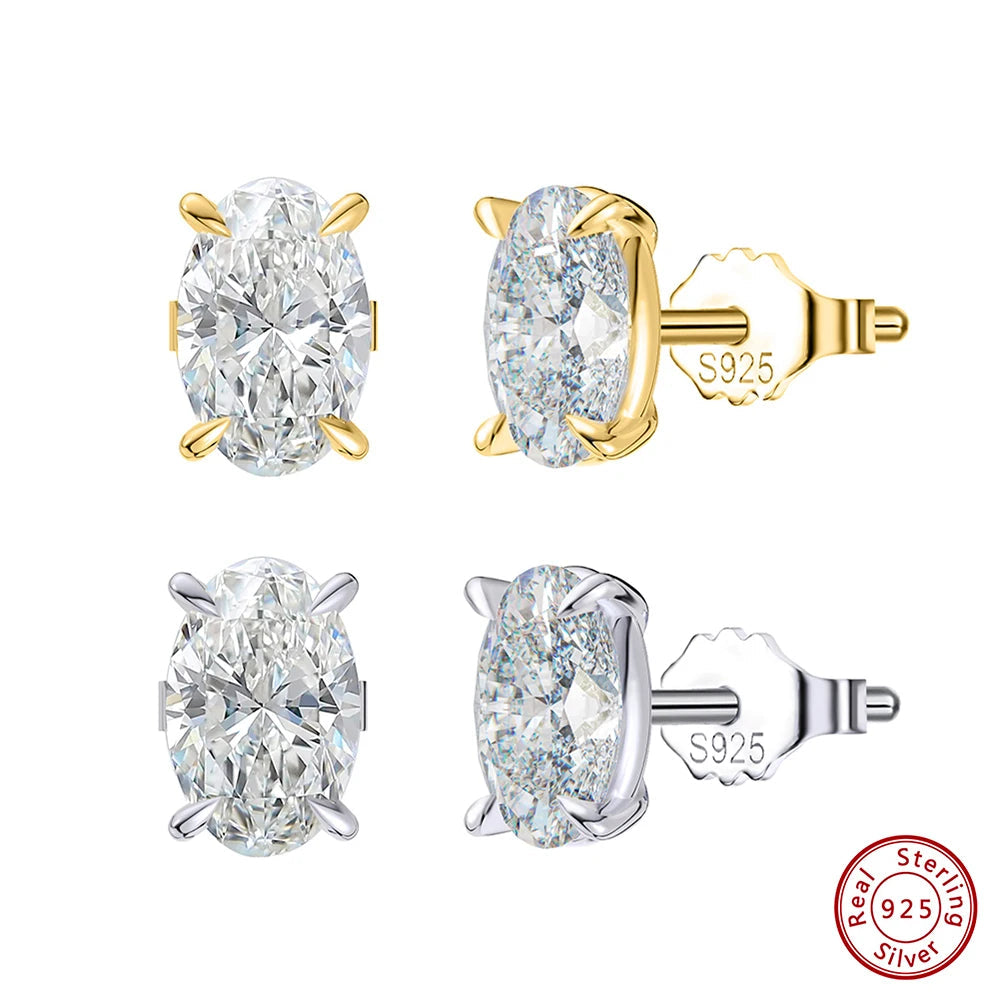 Sterling Silver Zircon Earrings