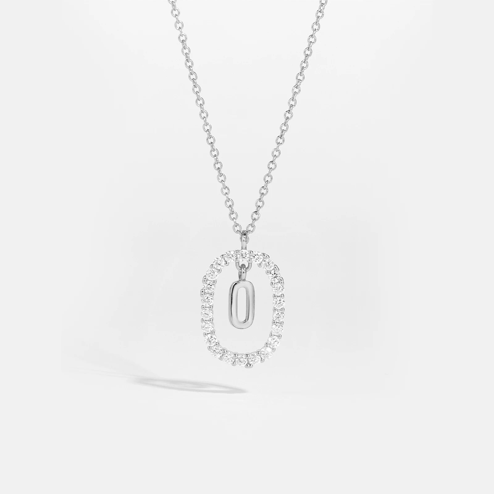 Silver Gold Initial Letters Pendant Alphabet Necklace