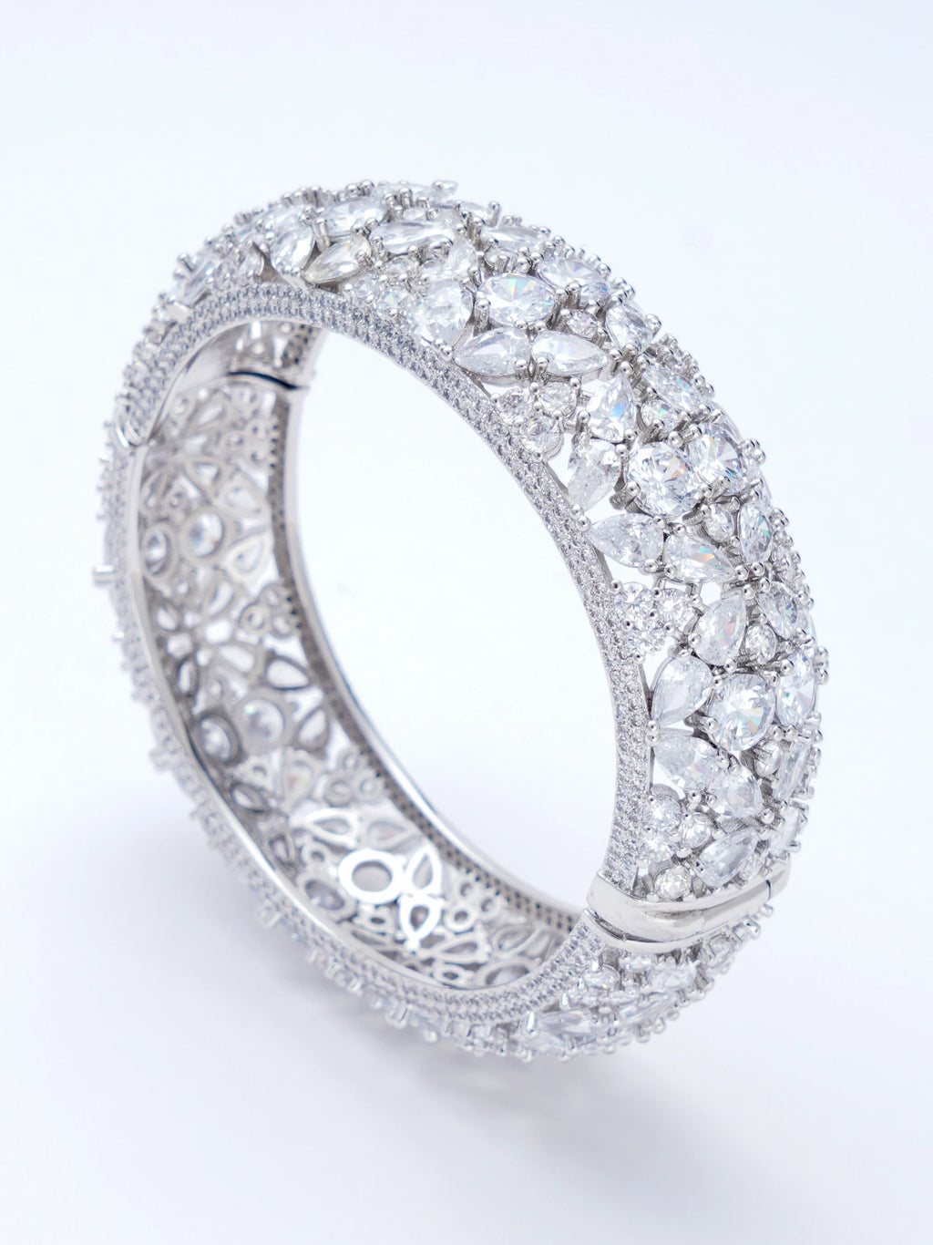 African Style Bracelet, Shiny Zircon Stone