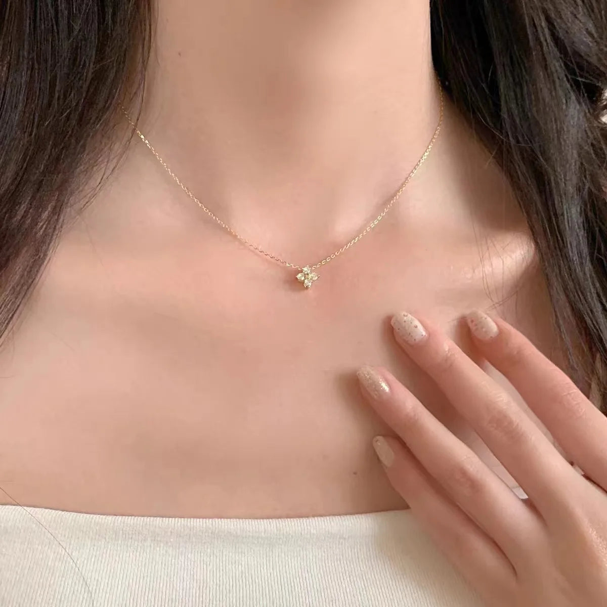Four Leaf Necklace - S925 Sterling Silver
