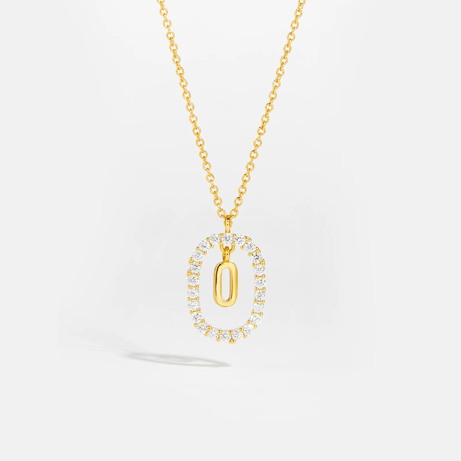 Silver Gold Initial Letters Pendant Alphabet Necklace
