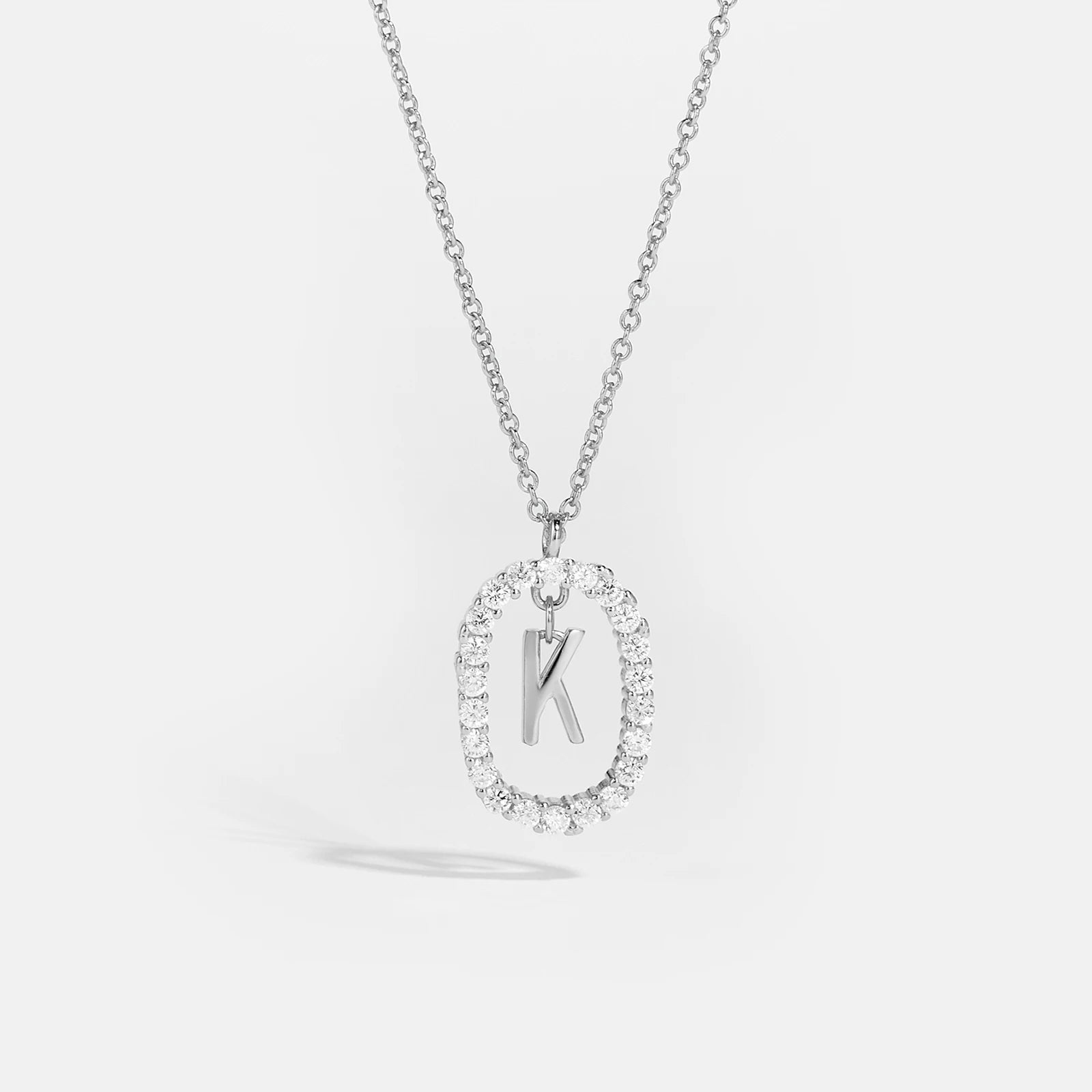 Silver Gold Initial Letters Pendant Alphabet Necklace