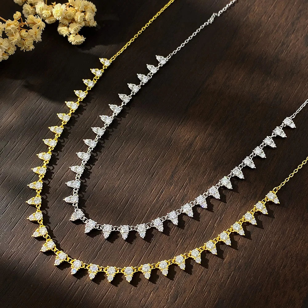 Tennis Necklace 18inch Chain