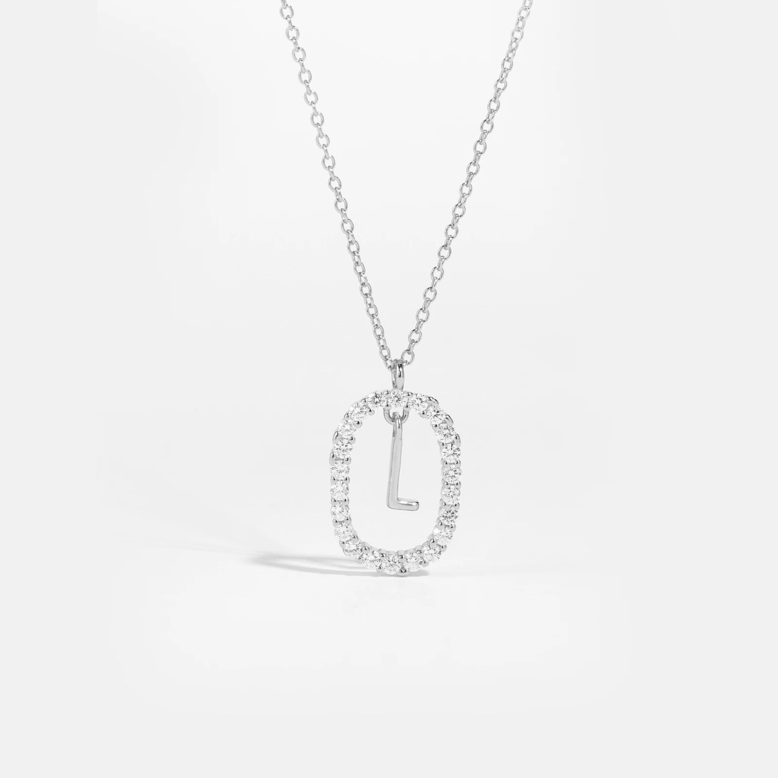 Silver Gold Initial Letters Pendant Alphabet Necklace