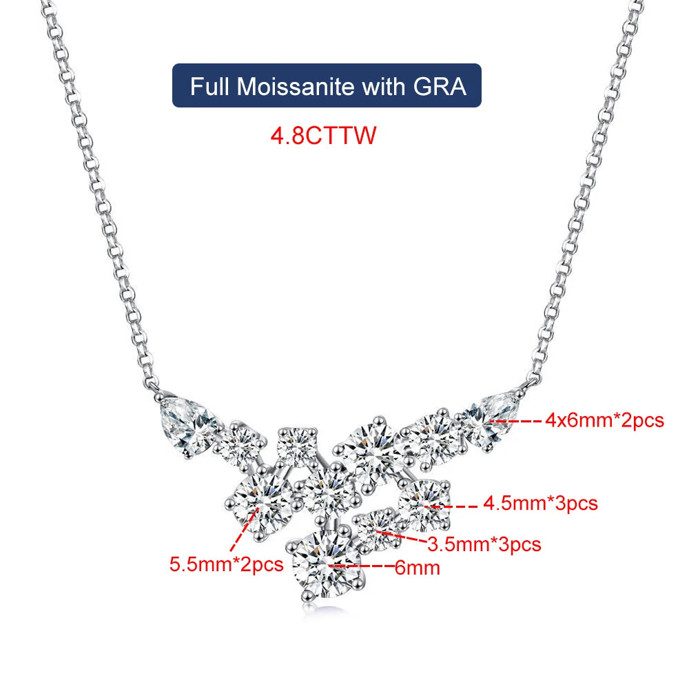 Round & Pear Cut Pendant Necklace