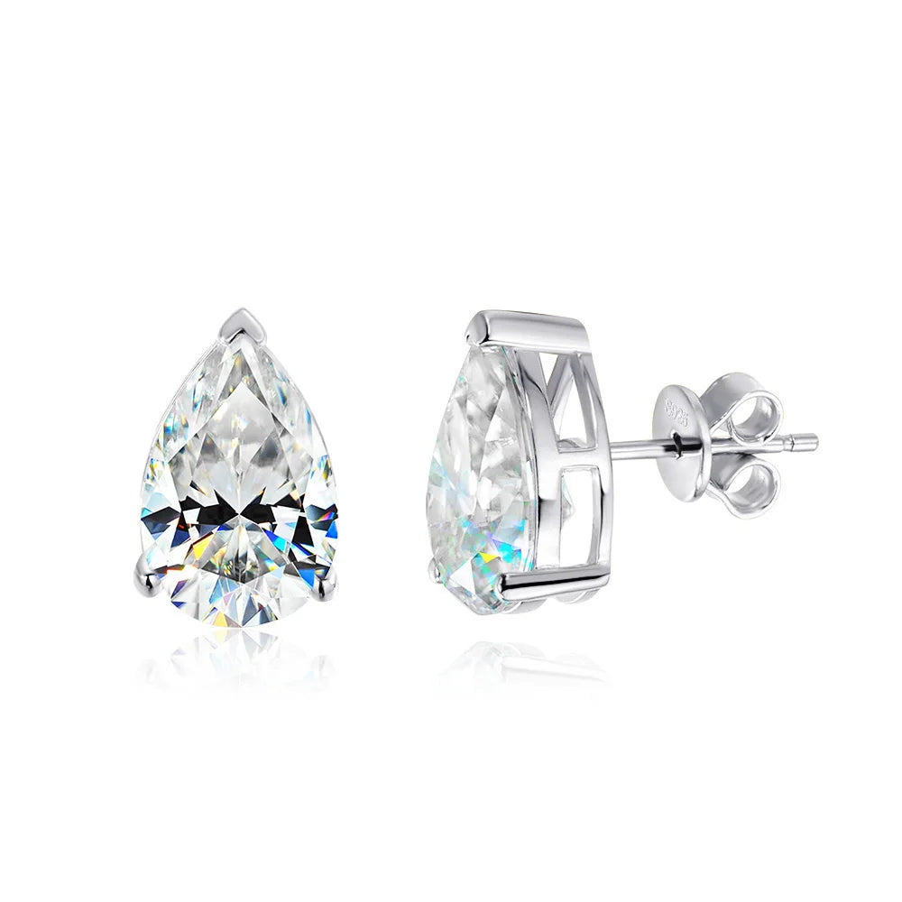 Asscher Cut  Stud Earrings