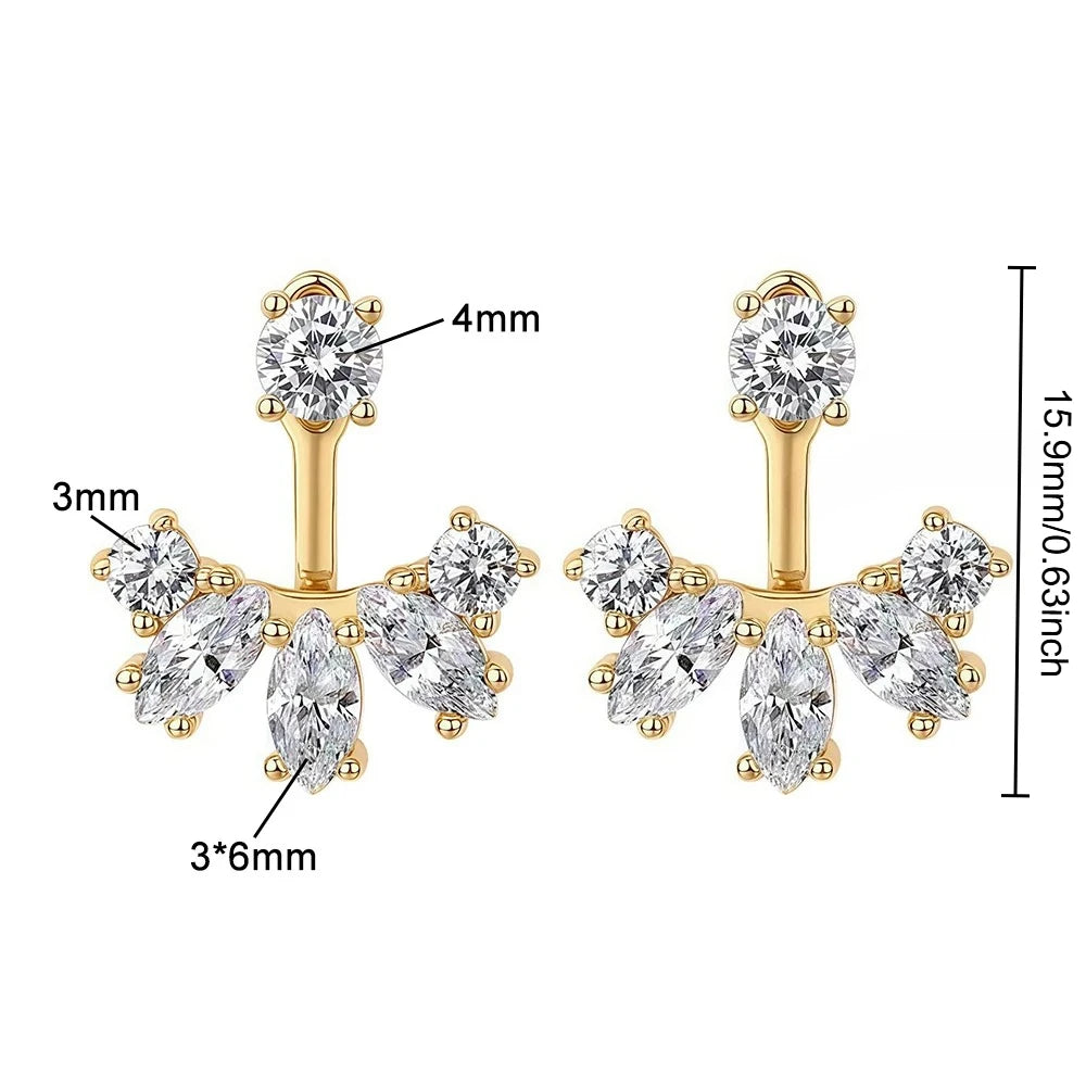 Drop Earrings Detachable Ear cuff