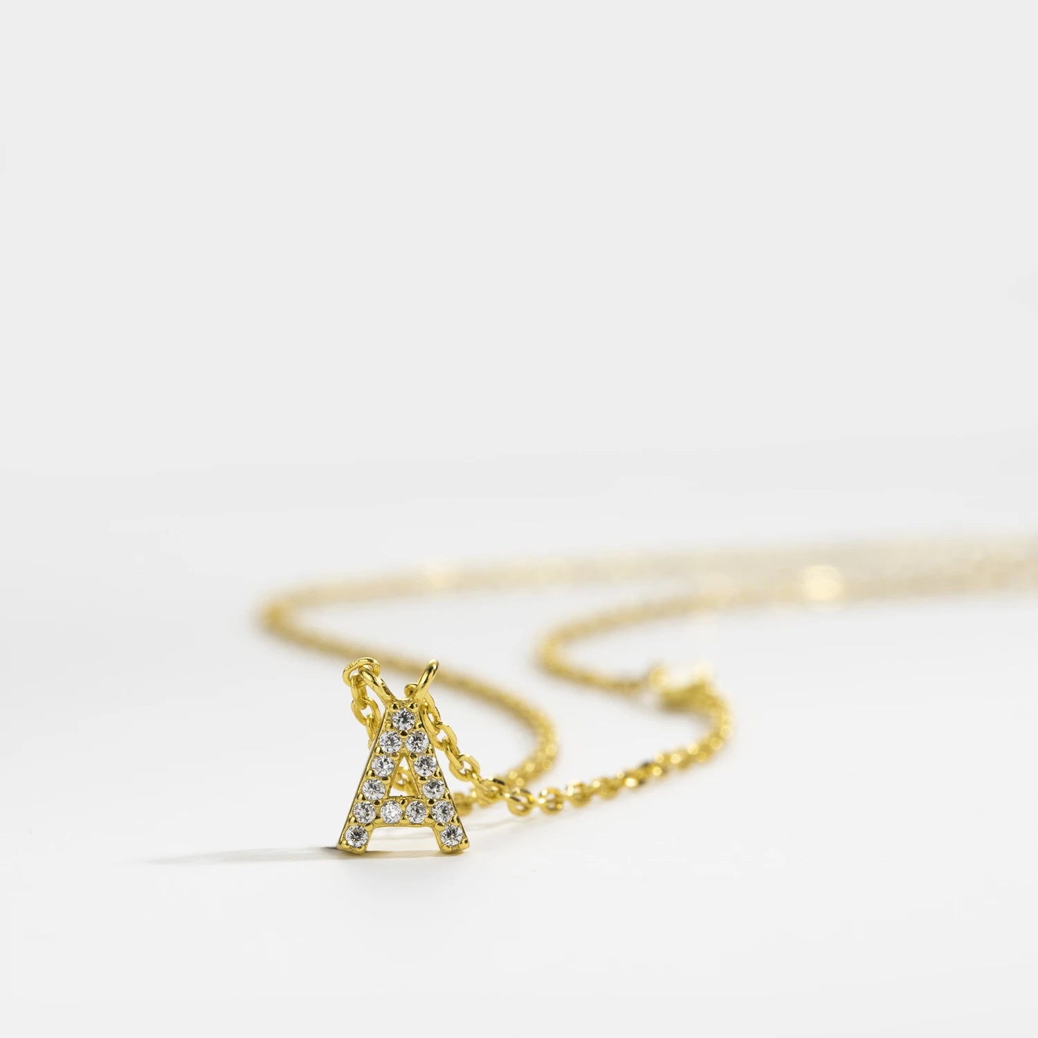Initial Alphabet Necklace - 925 Sterling Silver