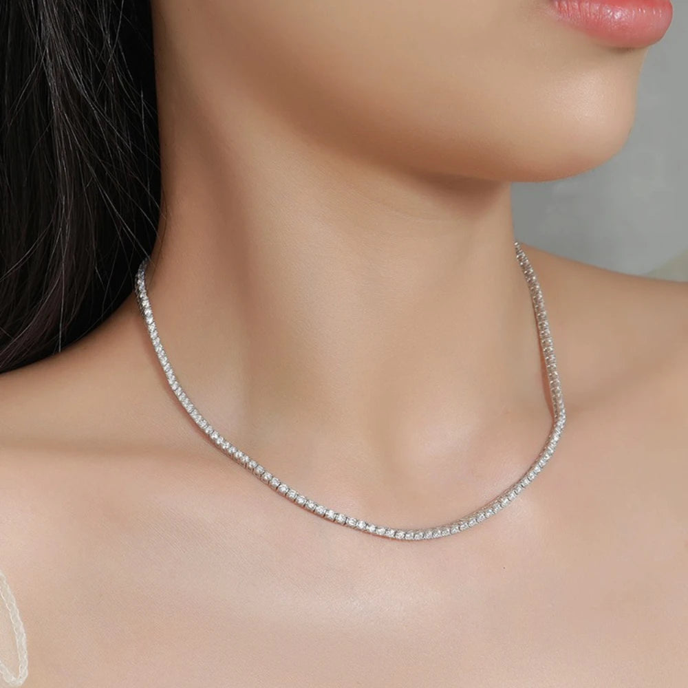Moissanite Tennis Necklace