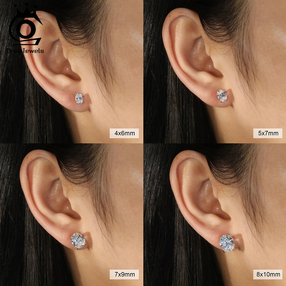 Sterling Silver Zircon Earrings