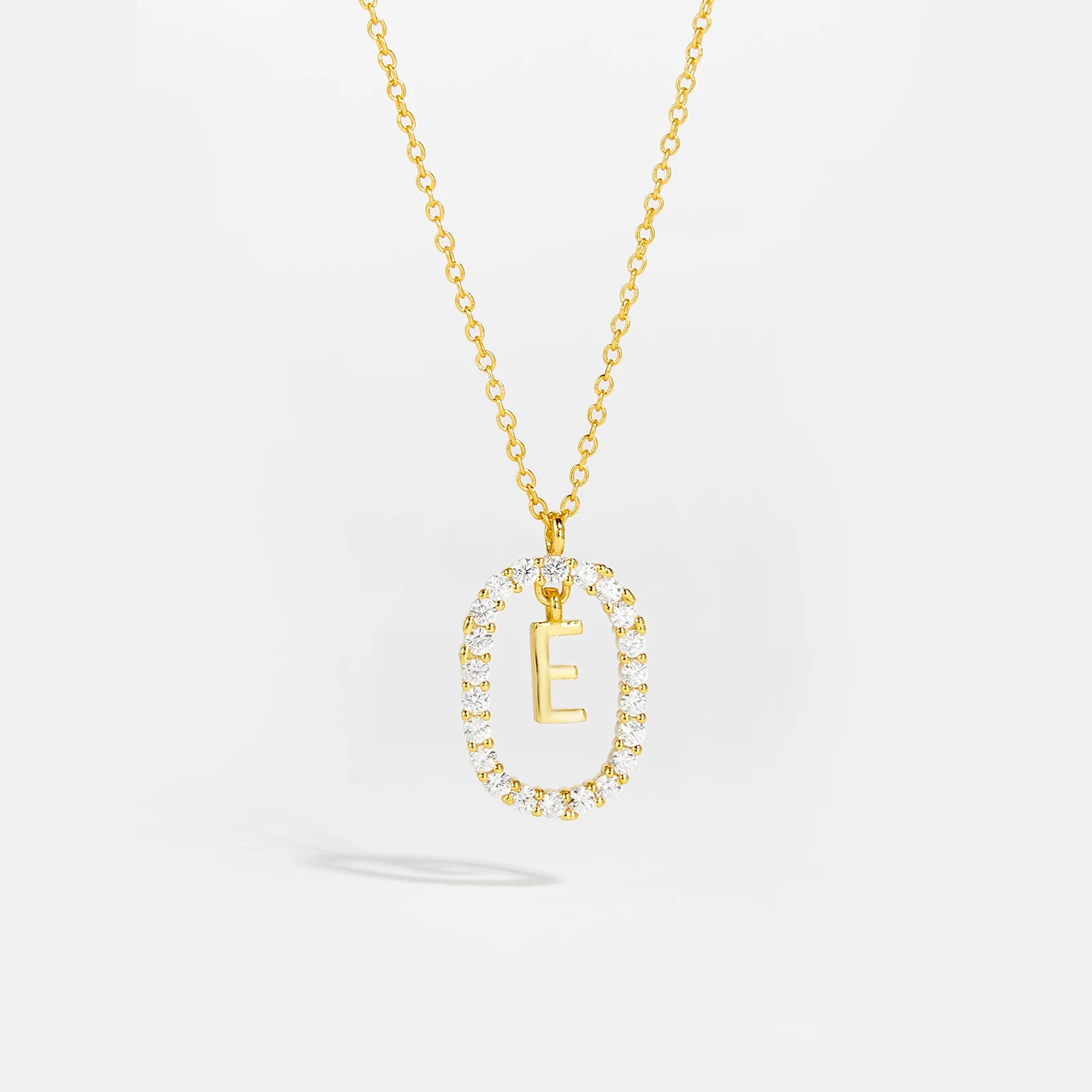 Silver Gold Initial Letters Pendant Alphabet Necklace