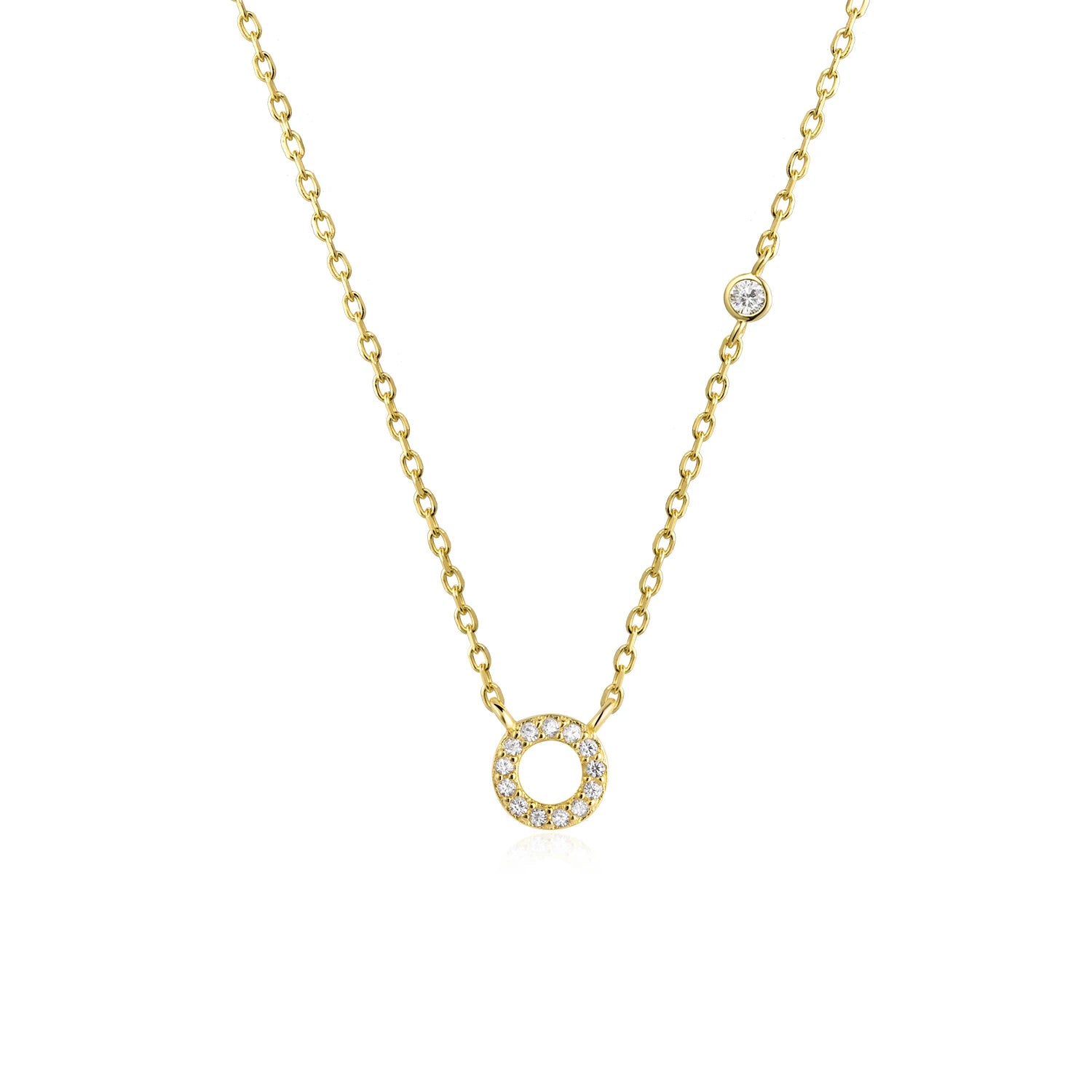 Initial Alphabet Necklace - 925 Sterling Silver