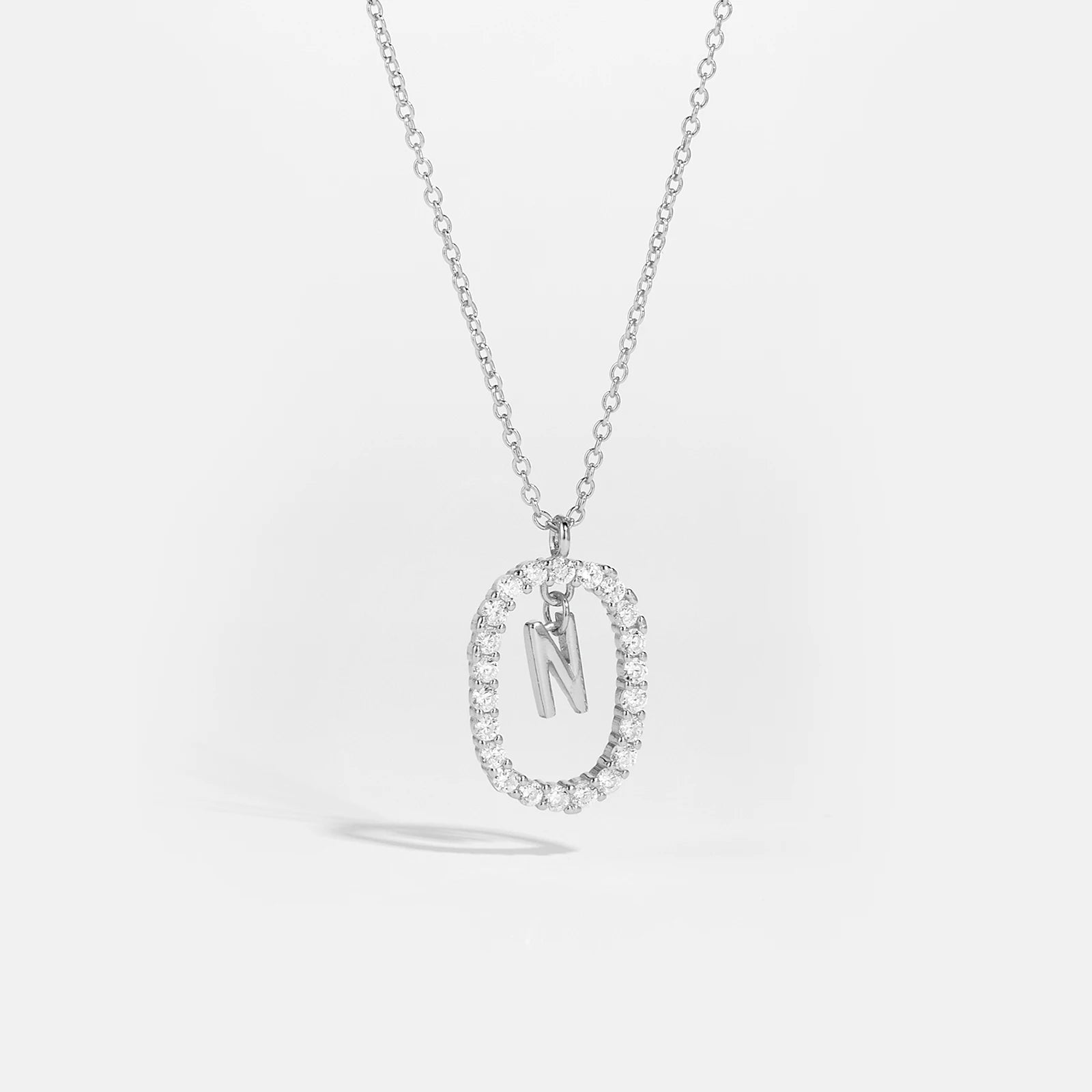 Silver Gold Initial Letters Pendant Alphabet Necklace