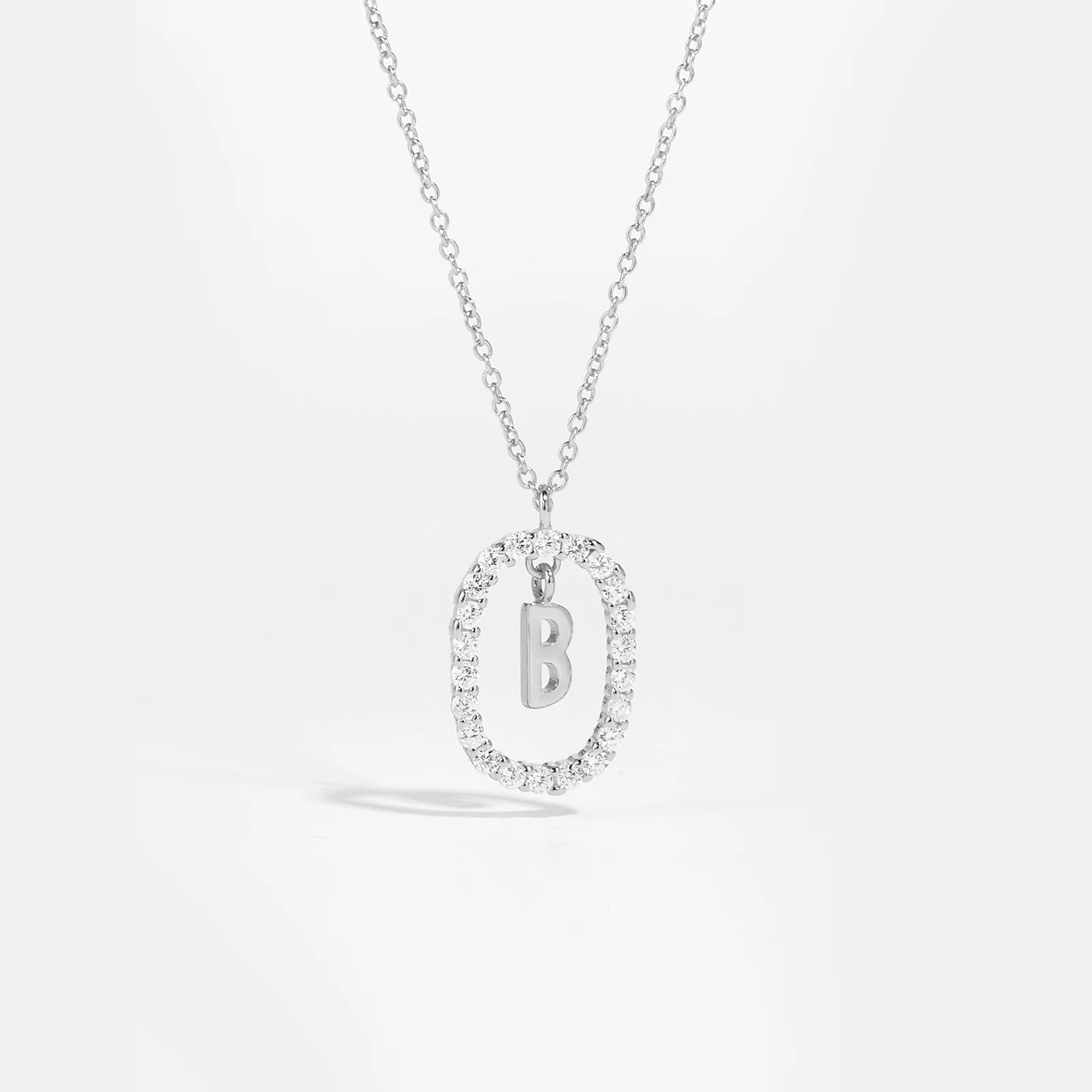 Silver Gold Initial Letters Pendant Alphabet Necklace