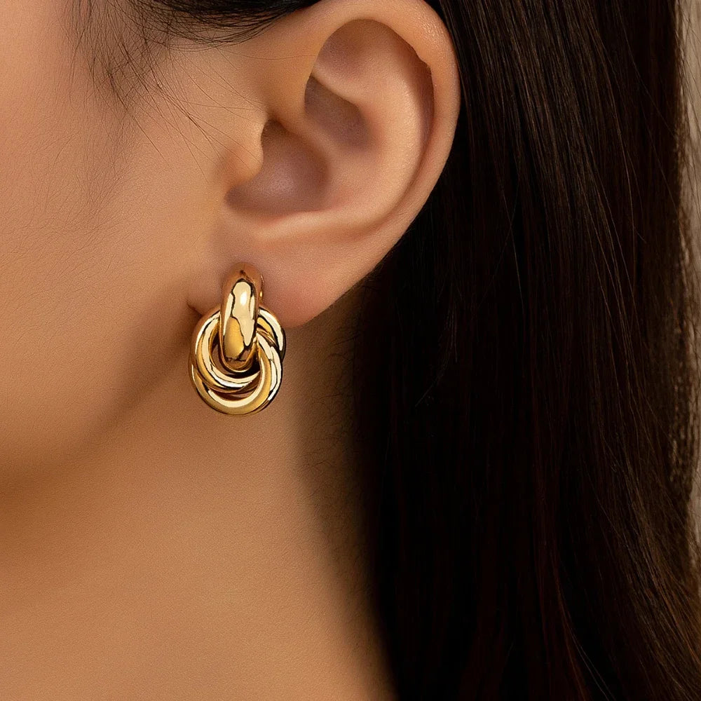 Knotted Hoop Stud