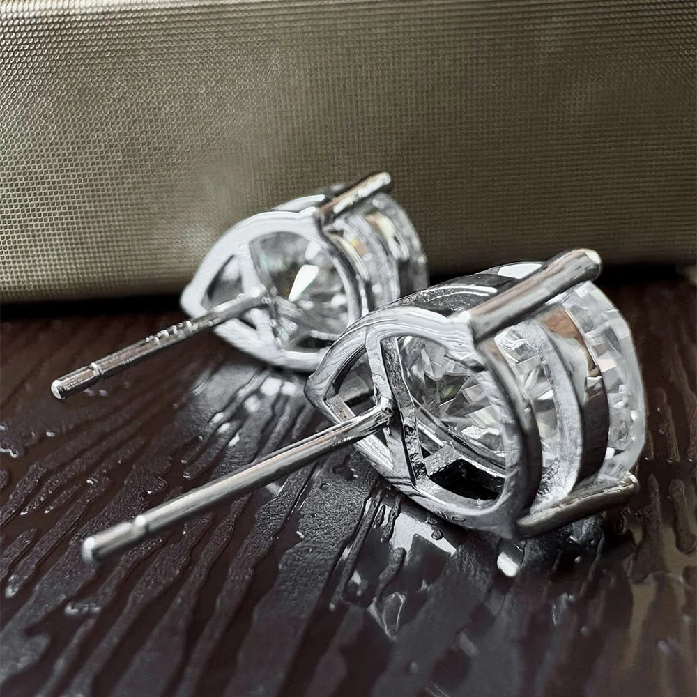 Pear Cut Earrings D Color Waterdrop