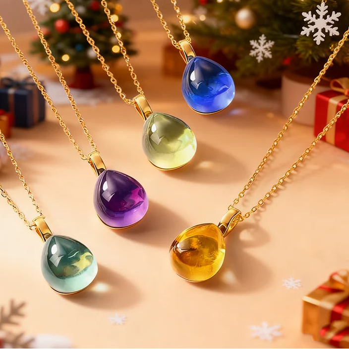 Crystals Necklaces Pendant Candy Color
