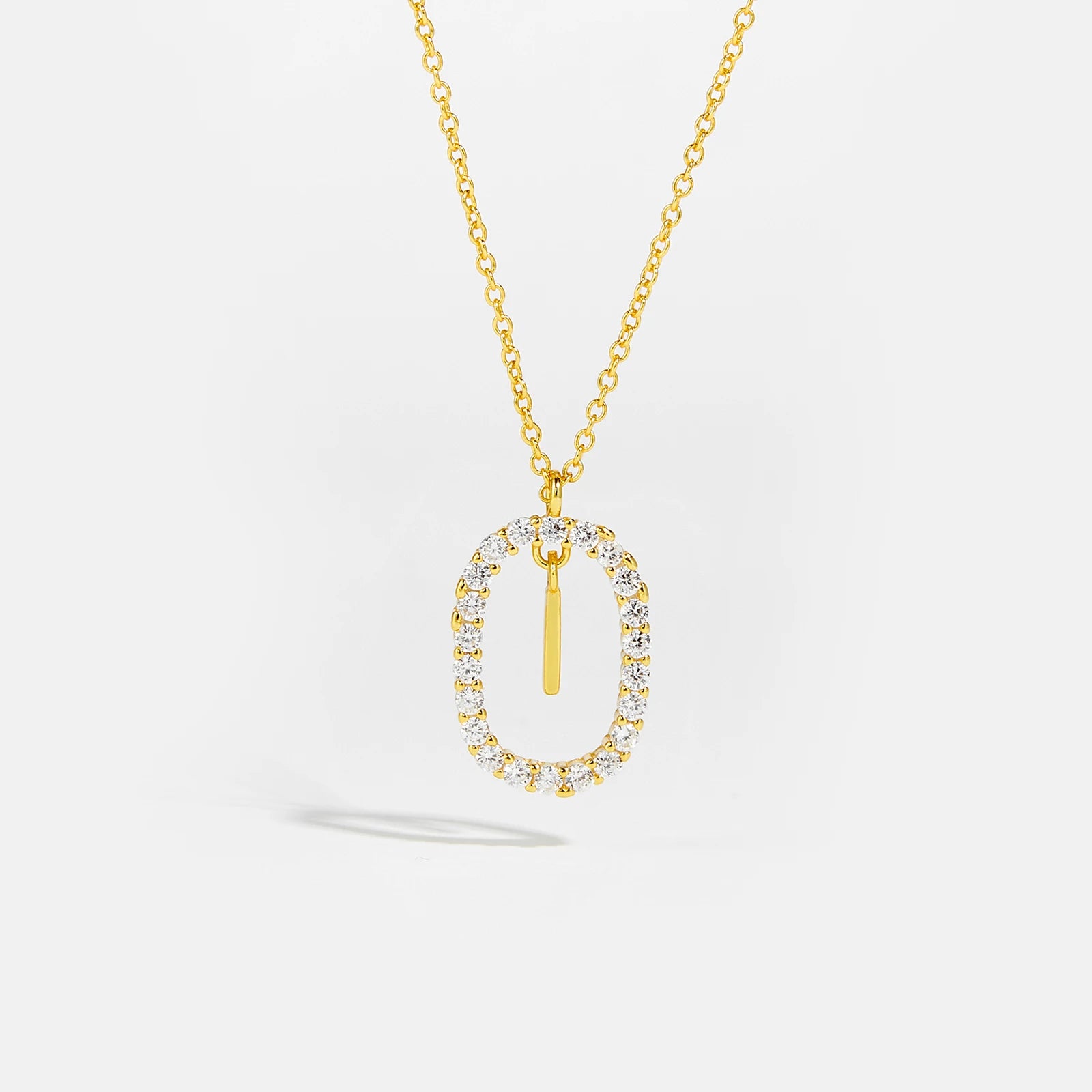 Silver Gold Initial Letters Pendant Alphabet Necklace