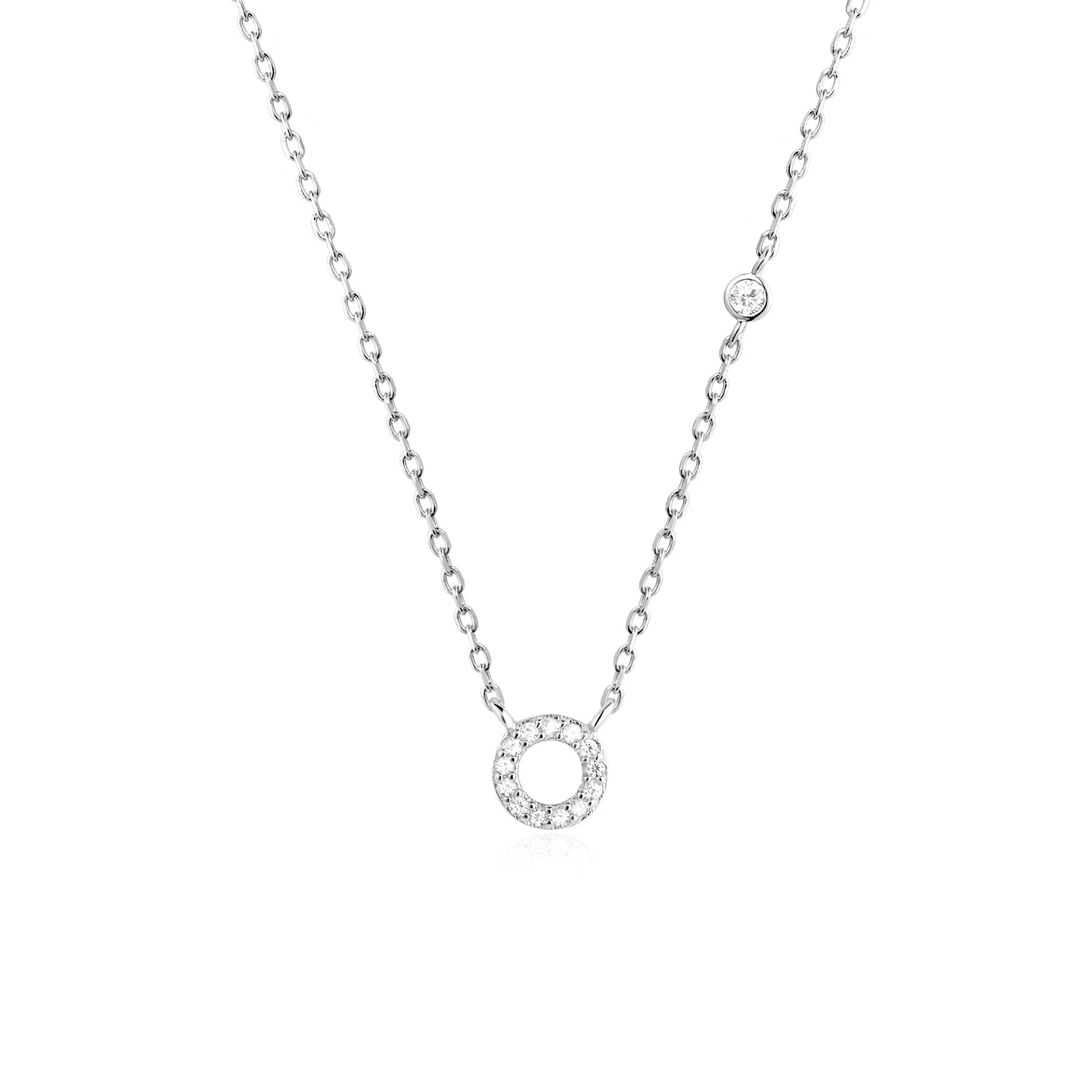 Initial Alphabet Necklace - 925 Sterling Silver