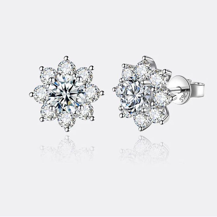 Snowflake Simulation  Earrings