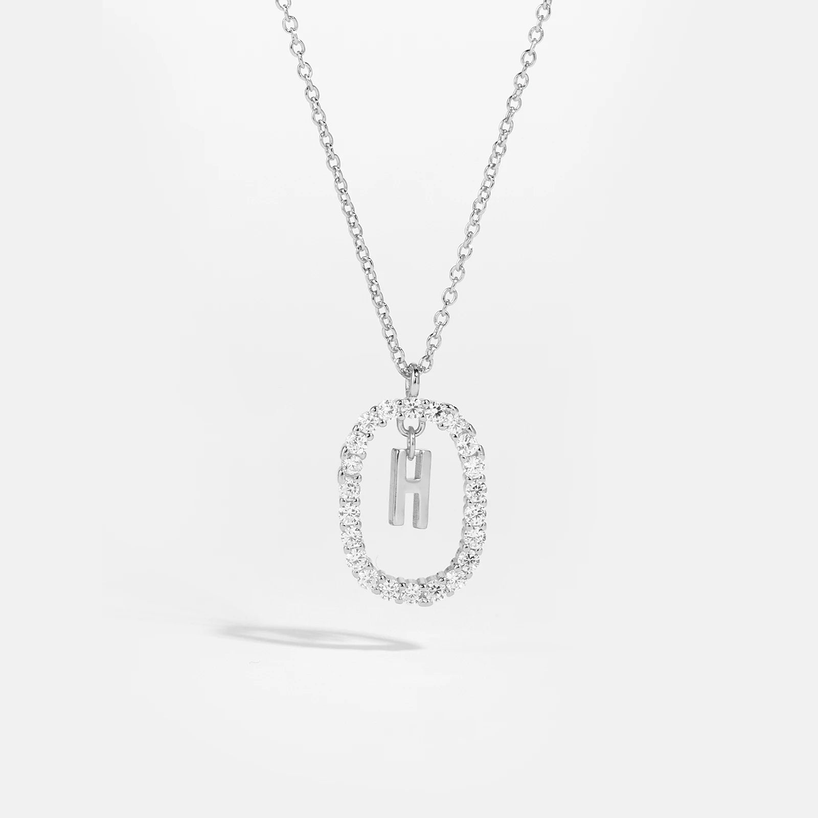 Silver Gold Initial Letters Pendant Alphabet Necklace