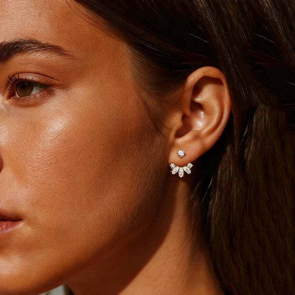 Drop Earrings Detachable Ear cuff