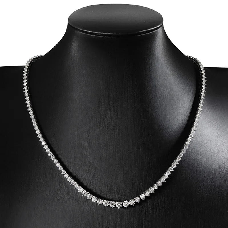 Claws Gradient Moissanite Tennis Necklace