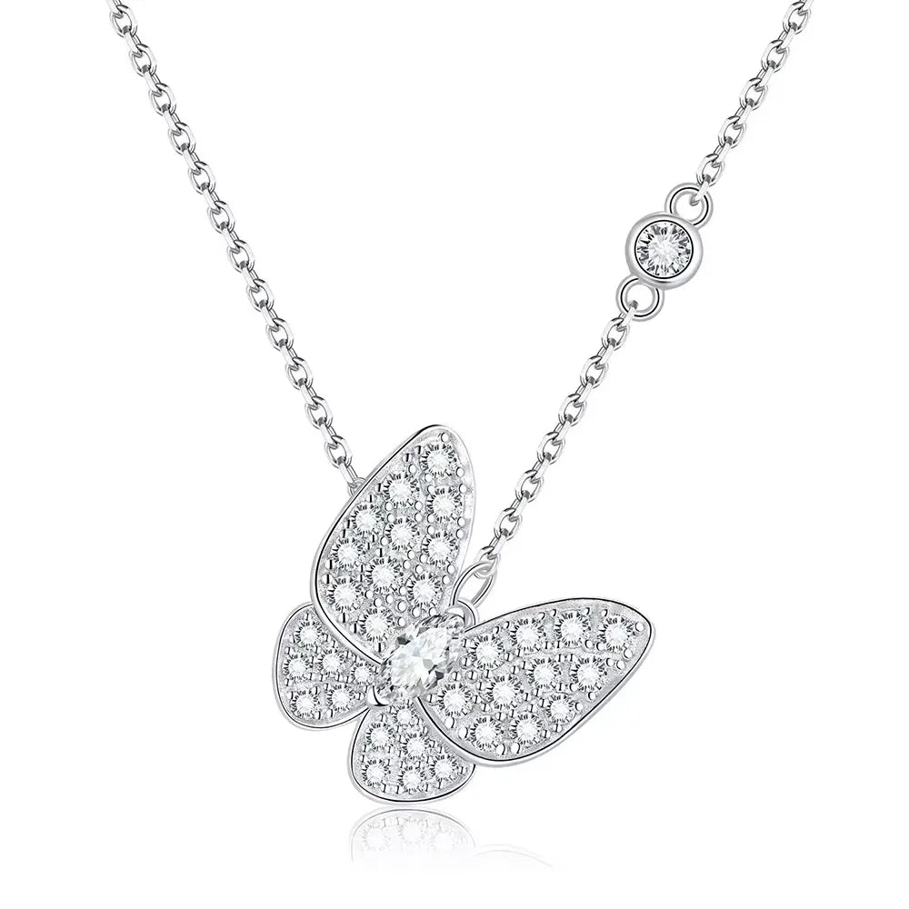 Necklace Marquise Cut Butterfly Pendant