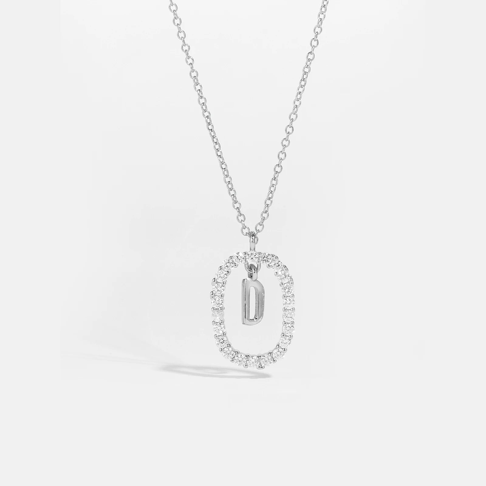 Silver Gold Initial Letters Pendant Alphabet Necklace