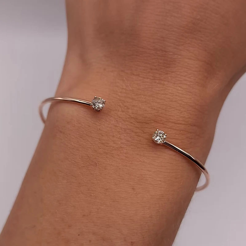 Moissanite Bangle Opening Cuffs