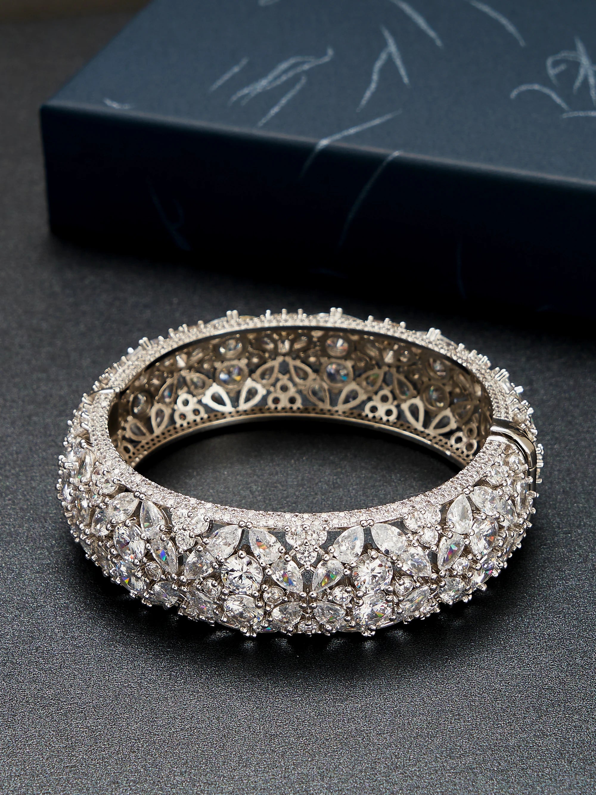 African Style Bracelet, Shiny Zircon Stone