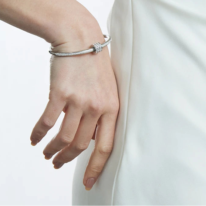 Zircon Bangle For Women Circular Screw Bracelet