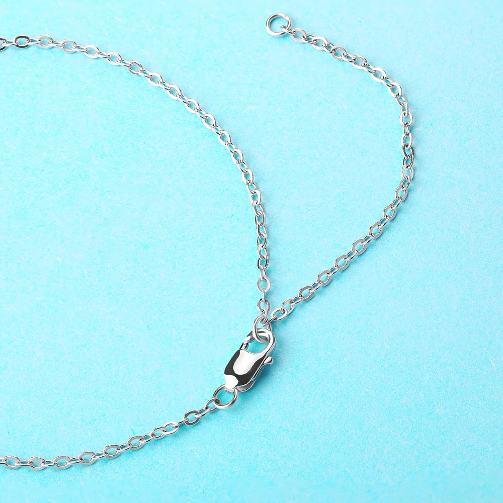 Solitaire Heart Cut Pendant Neck Chain