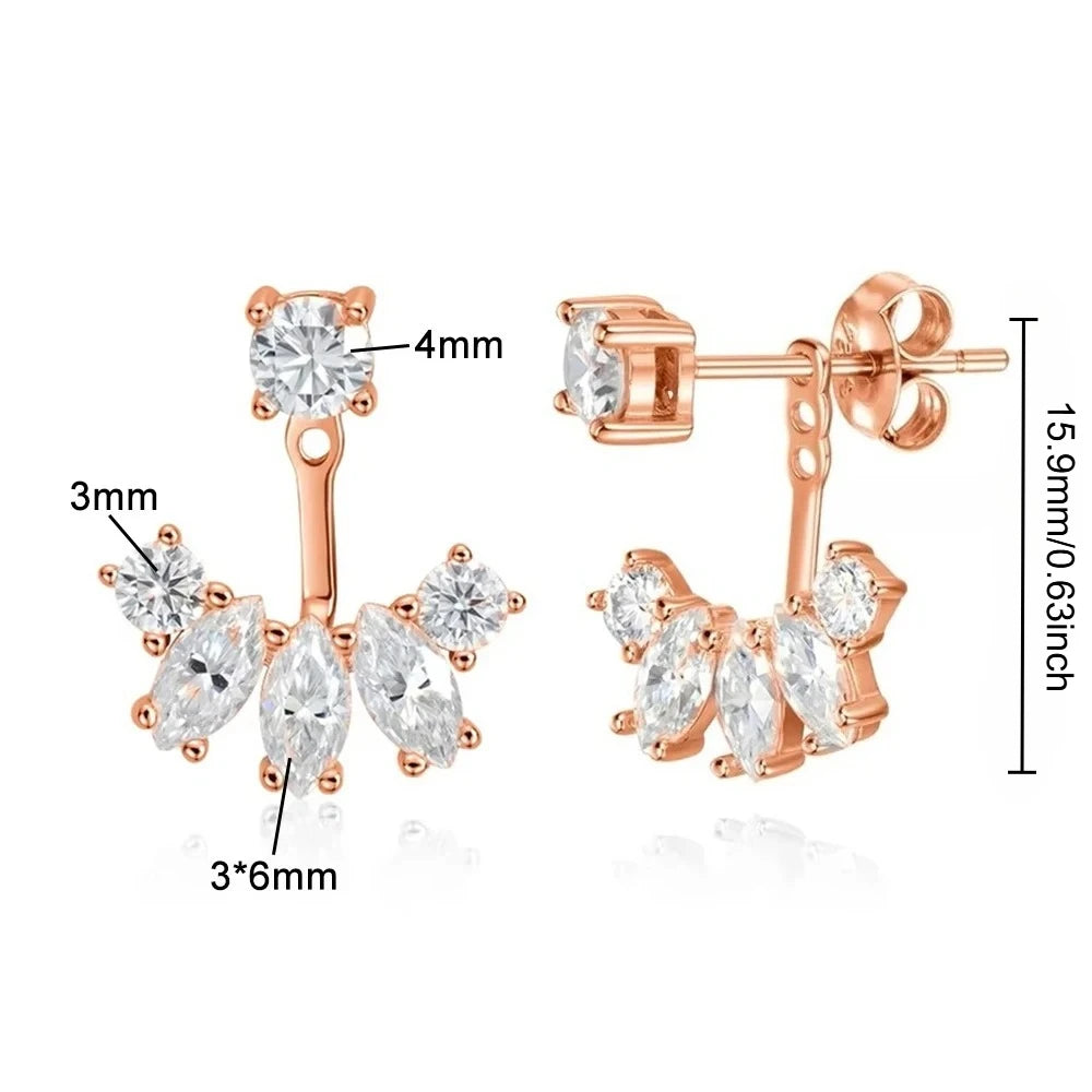 Drop Earrings Detachable Ear cuff