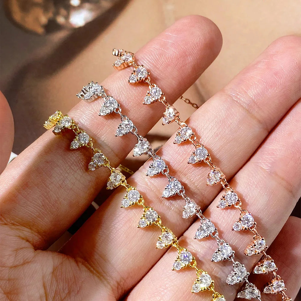 Tennis Necklace 18inch Chain