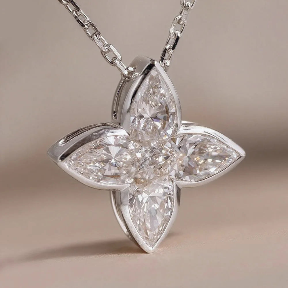Pendant Necklaces Fashion Flower Pear