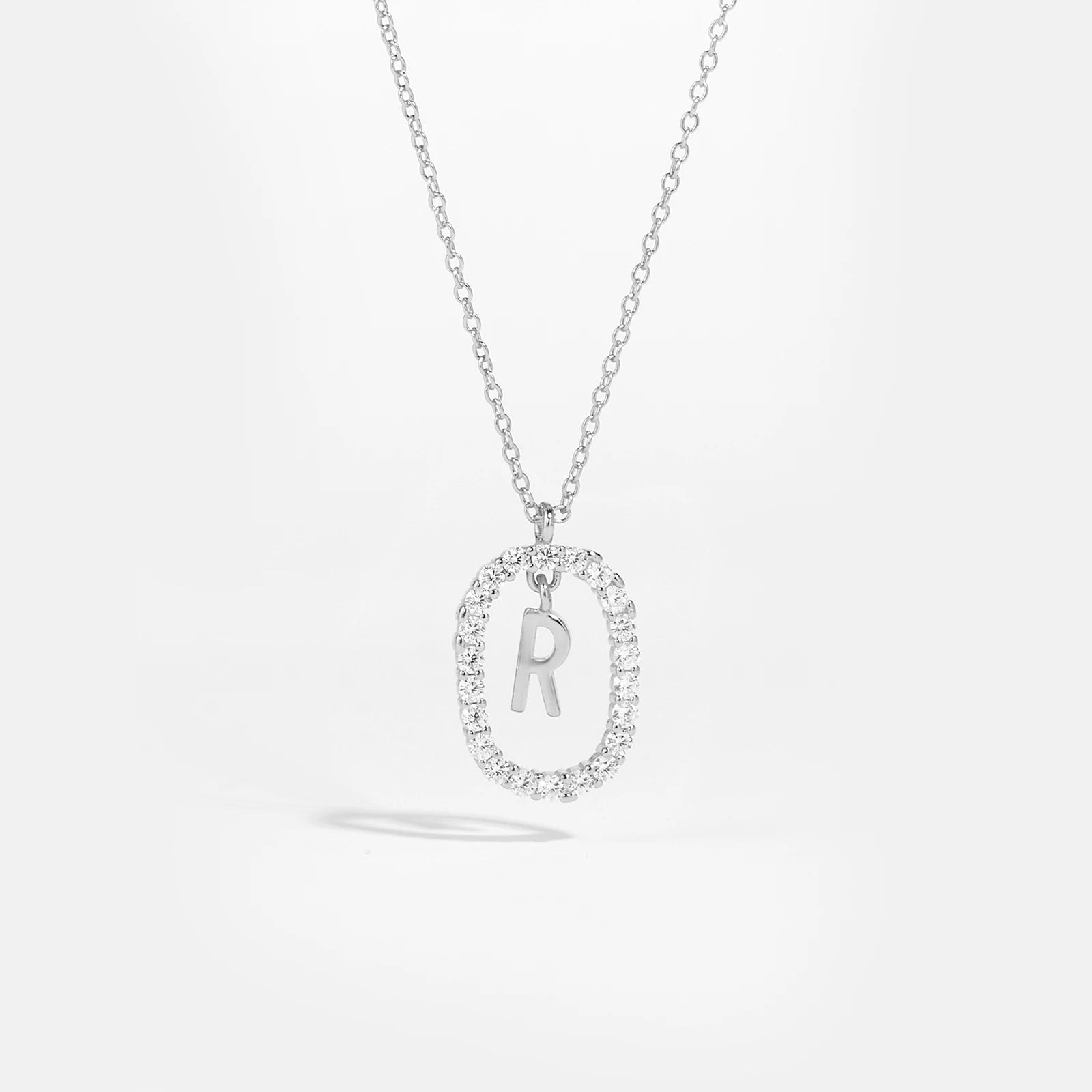 Silver Gold Initial Letters Pendant Alphabet Necklace